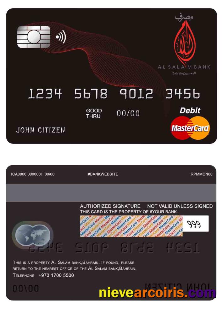 Bahrain Al Salam bank mastercard